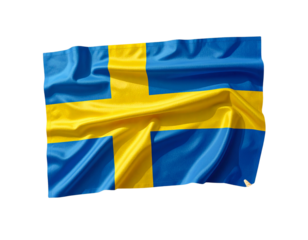  Åland Islands Flag with Beach Pebbles and Seashells