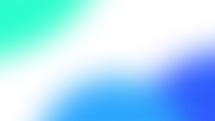 Abstract element gradient blue green glowing blurred with noise and grainy texture