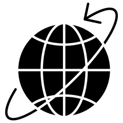 Naklejka premium International Glyph Icon