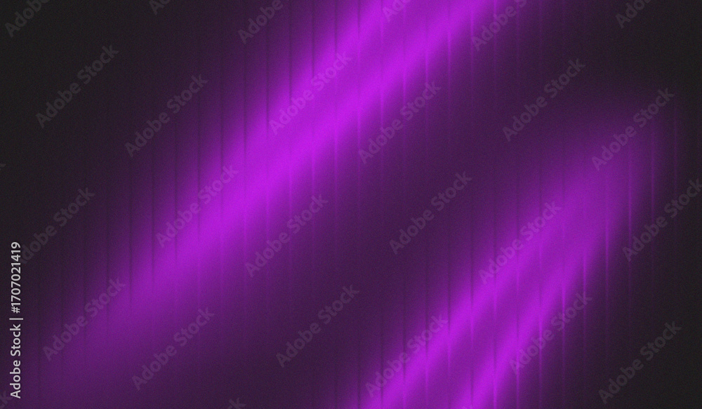 Wall mural abstract purple neon light wave background with diagonal glowing lines. futuristic digital texture w