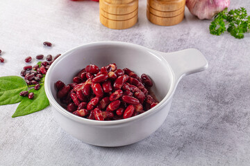 Tasty boiled red kidney beans