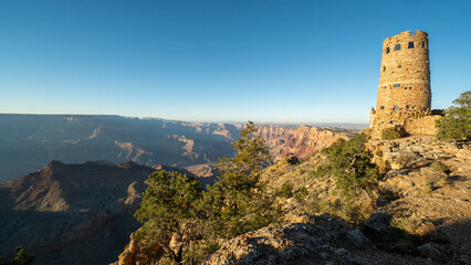 Grand Canyon National Park South Rim Mary Colter Desert View Watchtower, Arizona, USA