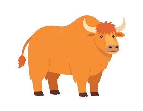 Cartoon yak illustration