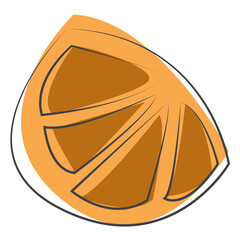 Fruit icon line art. isolate PNG.