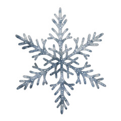 Decorative snowflake design in winter theme for holiday decor  