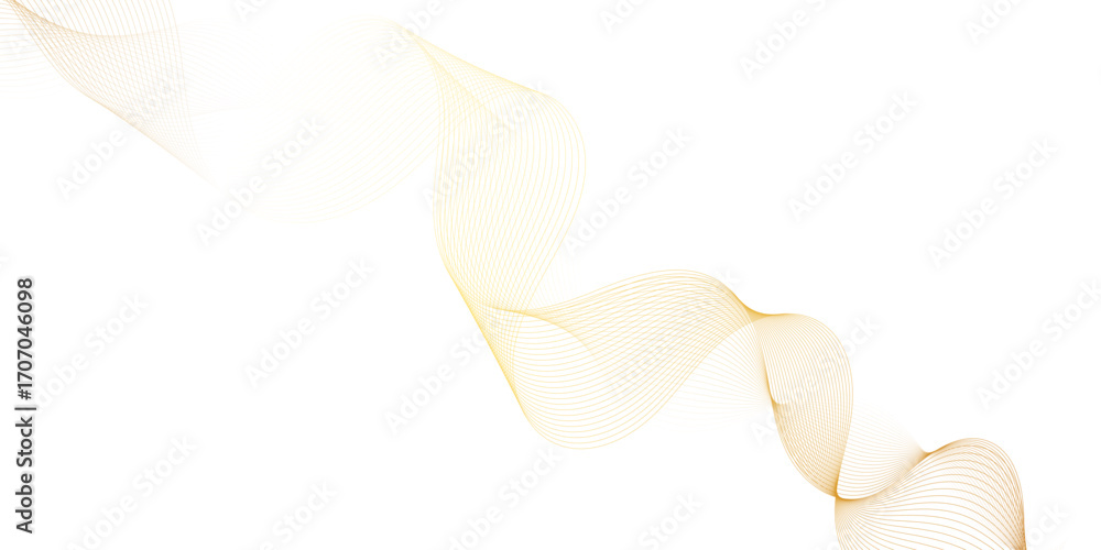 Poster abstract wavy background. abstract golden color lines, waves. smooth wave abstract vector background