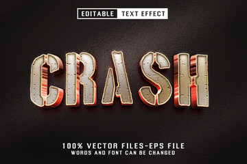 Crash 3d Text - Editable Text Effect