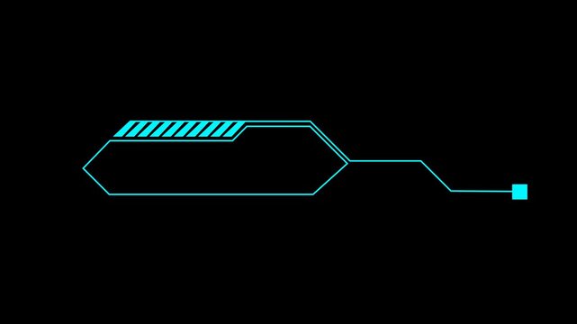Modern Digital HUD Infographic Element