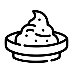 Miso Soup Line Icon