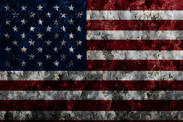 grunge usa flag