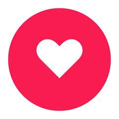 red silhouette favorite icon