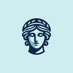 Classic Greek Goddess Logo