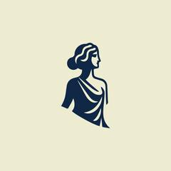 Classic Greek Goddess Logo