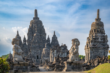 Fototapeta premium Borobudur Temple on a sunny day
