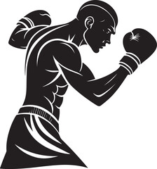 Boxer Silhouette Vector silhouettes