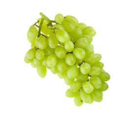green grapes isolated on white