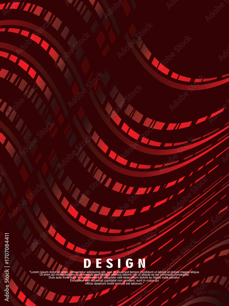 Leinwandbilder premium background design with diagonal gradient red lines pattern. vertical vector template for dig
