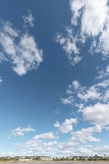 High-Quality Clear Blue Sky with Wispy Clouds and Minimal Landscape Modern Creative Background for Marketing, Social Media, and Inspirational Content