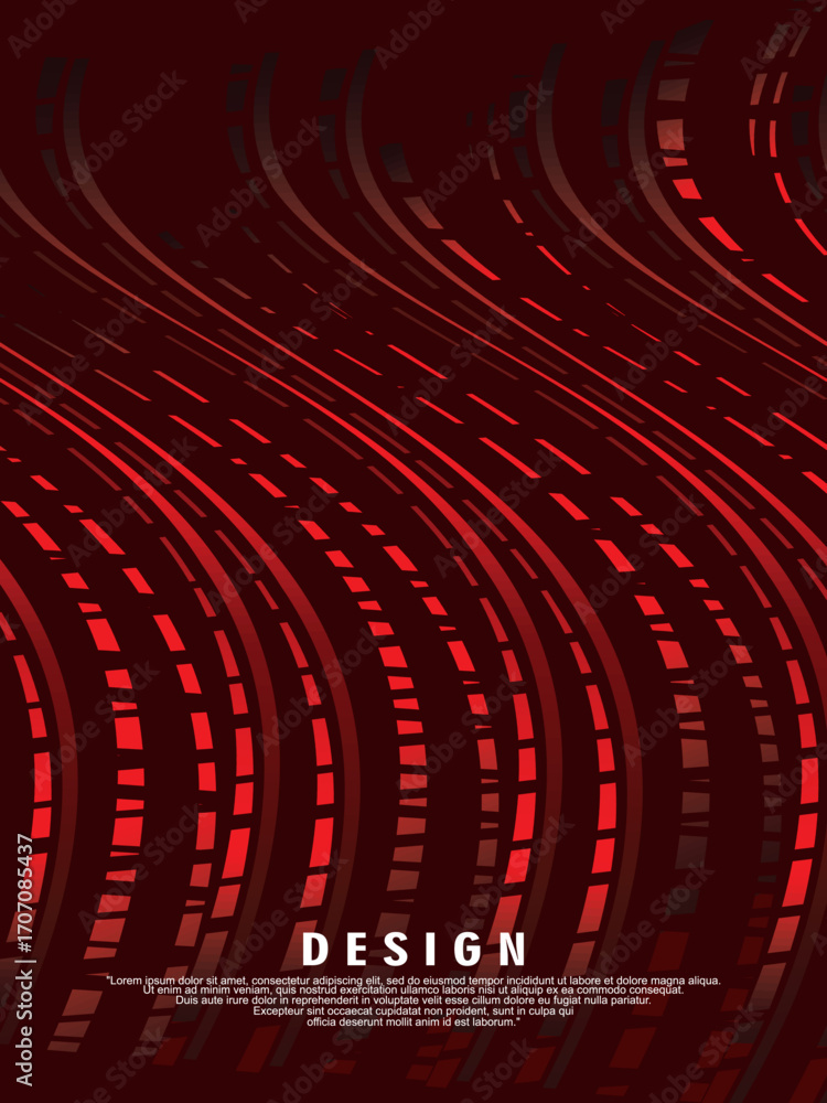 Aufkleber premium background design with diagonal gradient red lines pattern. vertical vector template for dig
