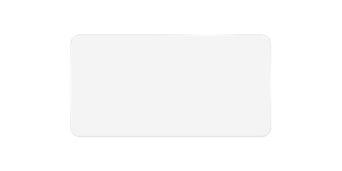 Transparent Glass Card with Rounded Corners, Glassmorphism UI Element on Alpha Background
