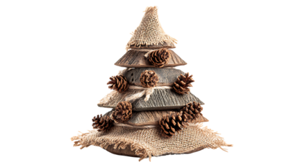 christmas tree decoration on white background