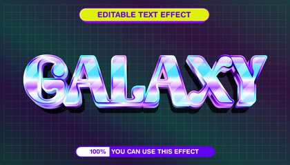 Stunning Galaxy Text Effect Design Editable Graphic for Creative Projects