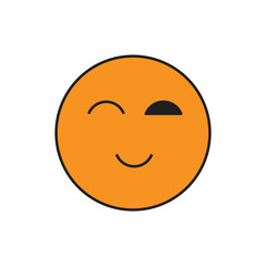 vector illustration of a smiley face