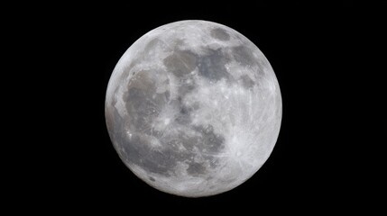 Obraz premium crater. The moon's rugged surface shines in stark detail against the vast darkness of space, a celestial marvel. STEM education sheets.