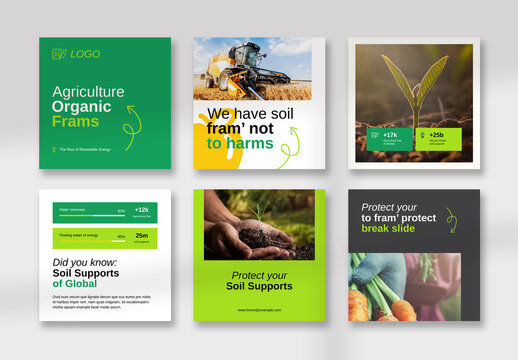 Agriculture Social Media Post Layout