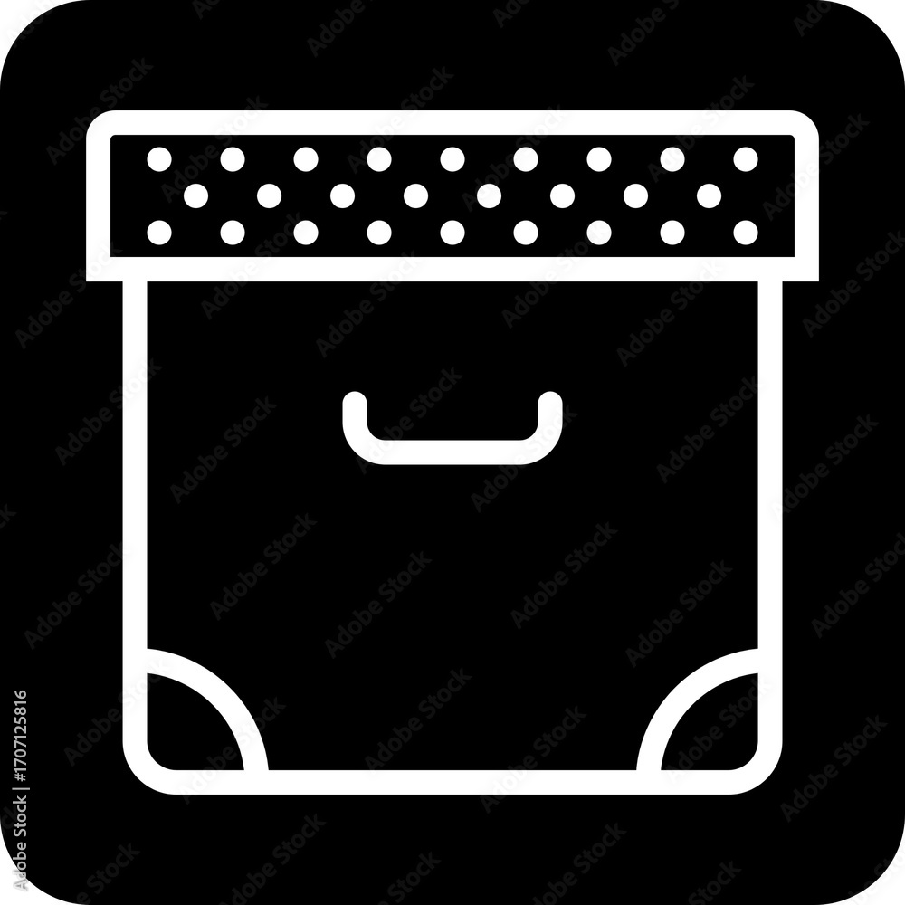 Poster flat design file box archive for documents and records