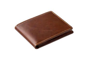 Brown leather wallet stylish durable design