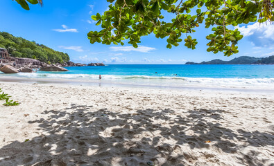 Plage de Takamaka, Mahé, les Seychelles 