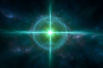 Fototapeta premium Immortal energy bursting in fantasy scene