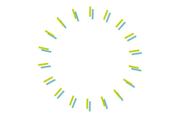 2色のサンバーストのフレーム