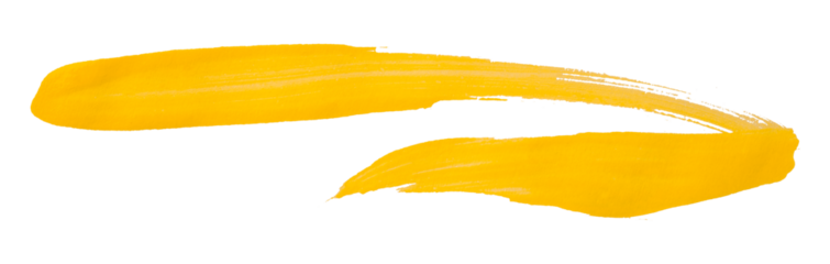 yellow watercolor background. Artistic hand paint. Isolated on transparent background.