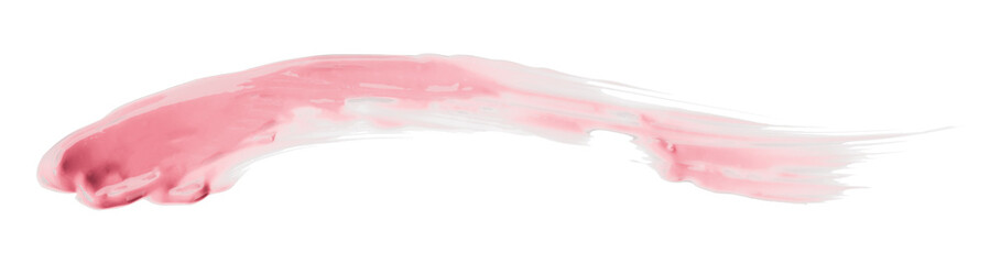 pink watercolor brush isolated on transparent background
