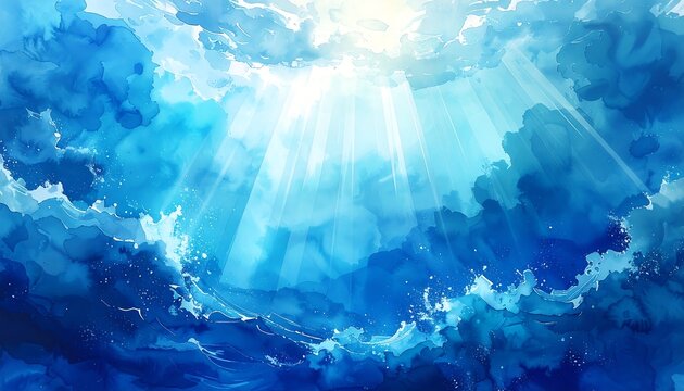 Celestial underwater view
