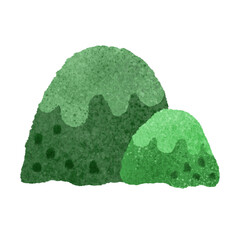 かわいい山の手描きイラスト素材