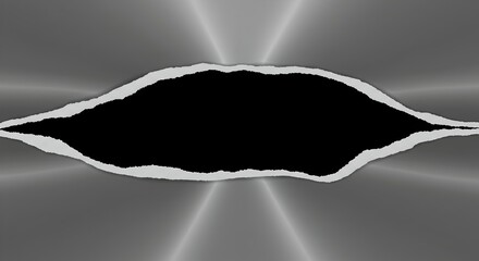 Obraz premium Dynamic cracked steel surface with ragged slash and hollow aperture.