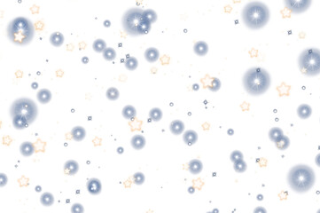 Christmas glittering stars particles celebration overlay on transparent background 