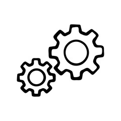 Settings doodle vector icon