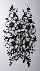 Ornate floral design