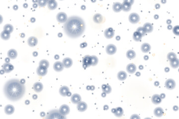 Christmas glittering stars particles celebration overlay on transparent background 
