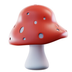 Fototapeta premium 3D Illustration Magic Mushroom