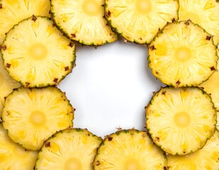 Pineapple slices frame