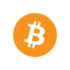 "Classic Orange Bitcoin Logo Design"