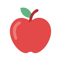 red apple vector illustration