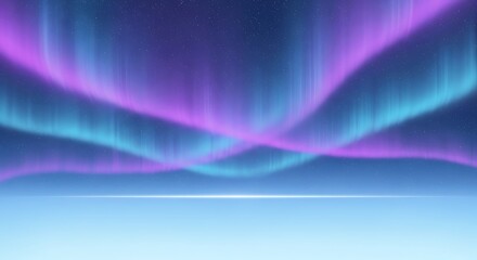 Aurora Borealis Night Sky Display.