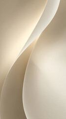Minimalist beige abstract background, soft neutral tones, smooth shadowed gradients, gentle curves, wide empty copy space, clean modern vertical design