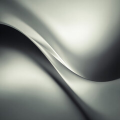 Minimalist silver abstract background, soft fabric texture smooth elegant folds gradients, gentle curves, wide empty copy space, clean modern luxury design